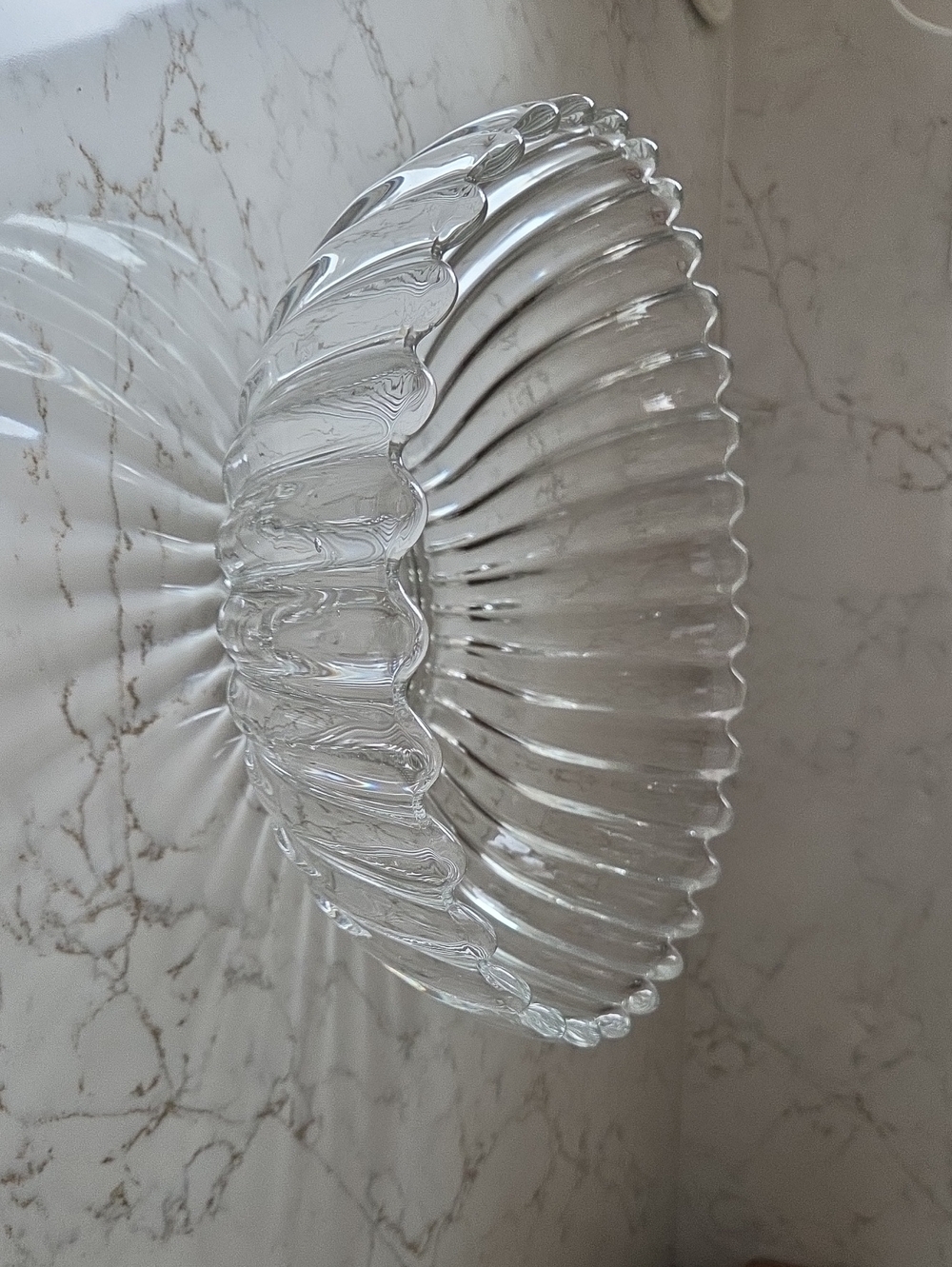 Heisey "Crystolite" pattern flared salad/floral bowl - 10" Diameter